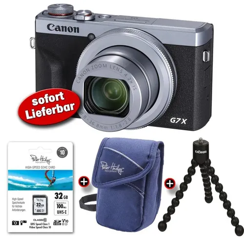 Canon PowerShot G7 X Mark III - Kompaktkamera mit 20.1MP - Digitalkamera mit 4K Filmaufnahmen, Touchscreen und WLAN-fähig. Ideal für kreative Fotografie und unterwegs.