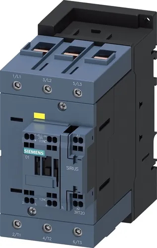 Siemens 3RT2047-3SB30 Leistungsschütz 1 St. - 3-poliger Leistungsschütz für AC-3e/AC-3, ideal für Anwendungen bis 55 kW. Mit integriertem Varistor für zusätzlichen Schutz und einfache Installation durch Schraubanschlüsse.