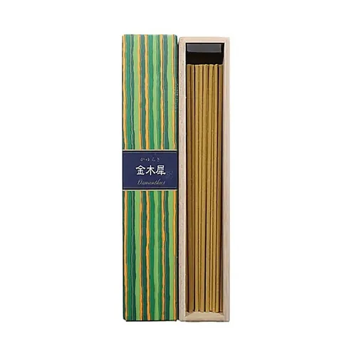 KAYURAGI Räucherwerk Osmanthus - 40 g, 14 cm für Meditation - Entdecken Sie das KAYURAGI Räucherwerk Osmanthus aus Indien. Ideal für Meditation, schafft es eine beruhigende Atmosphäre mit einzigartigem Duft. Perfekt für entspannende Momente.