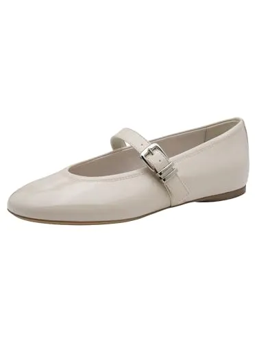 Tamaris Damen Ballerina mit Strap flach, beige, 38 EU - Elegante Damen Ballerina aus hochwertigem Synthetik mit Touchit-Technologie für individuellen Komfort. Vegane Schuhe bieten stilvollen Look und sicheren Halt – ideal für jeden Tag.