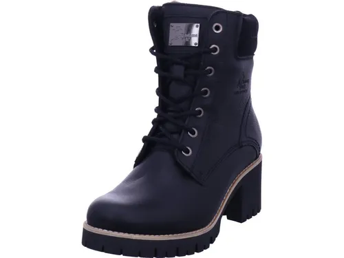 Panama Jack Damen Phoebe Springerstiefel, Schwarz, 39 EU - Wanderschuhe, wasserfest und aus hochwertigem Nappa Hydro, ideal für Outdoor-Abenteuer und städtische Erkundungen.