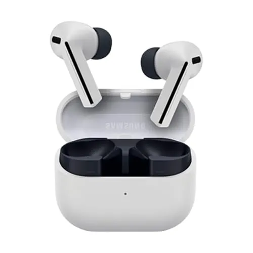 Samsung Galaxy Buds3 FE in Grau - Hochwertige Kopfhörer mit originaler Markenqualität und drei Jahren Garantie gegen Herstellungsfehler für sorgenfreies Hörvergnügen.
