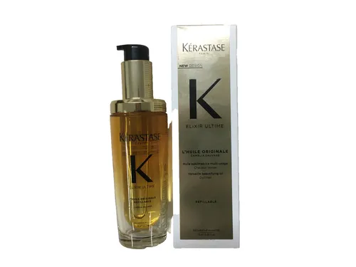 Kérastase Elixir Ultime Original Refillable 75ml - Shampoos - Das erste nachfüllbare Haaröl von Kérastase, bietet Glanz, Pflege und Hitzeschutz, ohne das Haar zu beschweren.