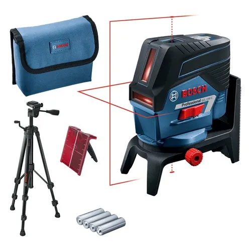 Bosch GCL 2-50 C + RM 2 + BT 150 - Messgeräte: Präziser Linienlaser mit Bluetooth-App für einfache Fernsteuerung und Nivelliergenauigkeit von ±0,3 mm/m – ideal für professionelle Anwendungen.