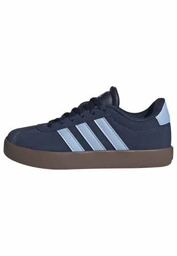 Adidas Unisex Kinder VL Court 3.0 Schuhe, Night Indigo/Clear Sky/GUM5, 30 EU - Stylische Kinder Sneakers mit regulärem Schnitt, aus Wildleder und dämpfender Zwischensohle für optimalen Komfort. Perfekt für den täglichen Einsatz!