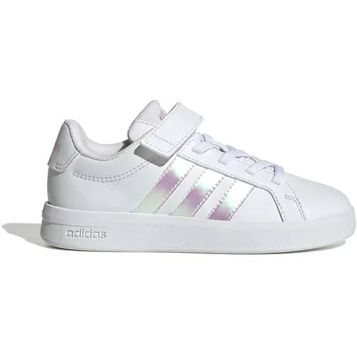 ADIDAS Kinder Freizeitschuhe Grand Court 3.0 EL C – Komfortabel und strapazierfähig - Vielseitige Freizeitschuhe für Kinder mit robustem Obermaterial und elastischem Schnürverschluss. Ideal für aktives Spielen drinnen und draußen mit erstklassigem Grip.