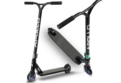 Apollo Stuntscooter Hawk - Scooter für alle Altersgruppen - Roller / Kickboards, extra breite Trittfläche und stabiler Lenker für mehr Sicherheit und Komfort beim Freeride und Tricks.