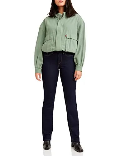 Levi's Damen 314 Shaping Straight Jeans - Darkest Sky 29W/32L - Jeans für Damen, formt den Bauch und betont die Kurven, innovative Technologie für eine schlanke Silhouette.