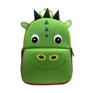 DONAU Kindergartenrucksack Drache - Grüner Kunstfaser-Rucksack - Bunter Kindergartenrucksack mit Drachenmotiv, ideal für kleine Abenteurer. Robuste Kunstfaser sorgt für Langlebigkeit und Spaß im Alltag.