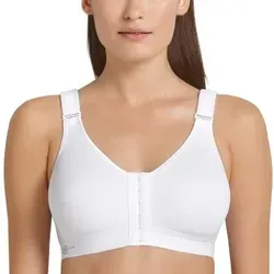 Anita Active Damen Sport Frontline Open BH, weiß 006, 90A - Funktionsunterwäsche mit Vorderverschluss für einfaches An- und Ausziehen, nahtlos vorgeformte Cups für optimalen Halt und Komfort beim Sport.