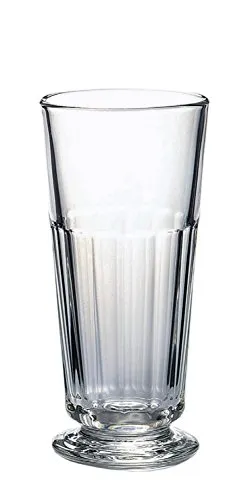 La Rochère France 6er-Set Longdrinkgläser "Perigord" - 370 ml - Gläser Set mit 6 strukturierten Longdrinkgläsern aus spülmaschinenfestem Pressglas, perfekt für stilvolle Cocktails und Getränke.