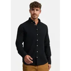 Indicode Langarmhemd Riverside Langarmhemd mit Button-Down-Kragen blau L