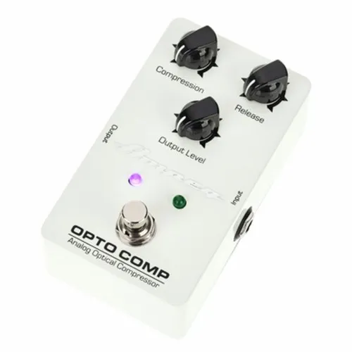 Ampeg Opto Comp Analog Optical Compressor - Sonstige Kabel & Adapter, analoger Kompressor für E-Bass mit warmem Vintage-Sound und einstellbarem Release für individuellen Klang.