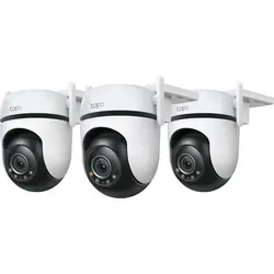 TP-Link Tapo C520WS 3er-Pack - 360° Überwachungskameras - Netzwerkkamera mit 2K-Bildqualität, KI-gestützter Bewegungserkennung und Nachtsicht für umfassende Sicherheit rund um dein Zuhause.