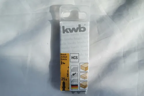 KWB 25 Stichsägeblätter Holz 620265 - Stichsägeblätter für präzise Schnitte in Holz, ideal für Heimwerker und Profis.