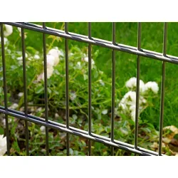 Peddy Shield Doppelstabmattenzaun, 83 cm hoch - Gartenzäune – Robuster Zaun aus 15 pulverbeschichteten Stahlmatten für eine Gesamtlänge von 30 m, ideal für sicheren und stilvollen Gartenzaun.