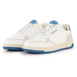 Tom Tailor Herren Sneakers Weiß/Blau, Größe 43 - Stylische Tom Tailor Herren Sneakers in Weiß/Blau, Größe 43. Mit verstärkter Kappe und rutschhemmender Laufsohle ideal für den Alltag. Schnürverschluss sorgt für optimalen Halt.