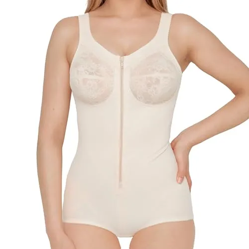 Susa Damen Hosencorselet ohne Bügel 6343 - Formender Body in Schwarz, bietet perfekten Bauch-weg-Effekt und ist dank hochwertigem Material angenehm zu tragen – ideal für festliche Anlässe.