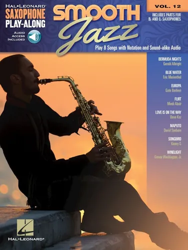 Smooth Jazz (Taschenbuch) - Saxophone Play-Along Volume 12 - Bücher im Genre Music Dance & Theatre, ideal für Saxophonisten, die ihre Fähigkeiten mit diesem praktischen Play-Along verbessern möchten.