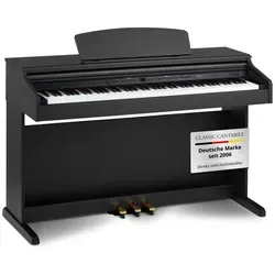 Classic Cantabile DP-50 SM E-Piano Schwarz matt - Keyboards - Ideal für Anfänger mit 88 gewichteten Tasten, 14 Voices und Aufnahmefunktion für kreatives Musizieren.