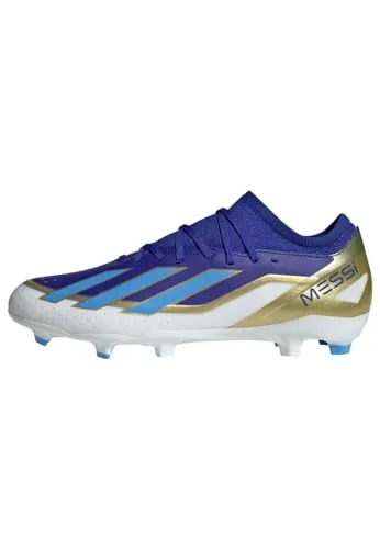 Adidas X CRAZYFAST LEAGUE FG MESSI - Herren-Fußballschuhe in Blau, optimale Stabilität auf trockenem Naturrasen und umweltfreundlich aus 20 % recycelten Materialien gefertigt
