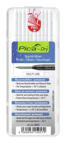 Pica Ersatzminenset wasserfest weiß - 4043