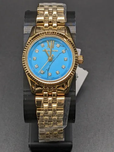 Michael Kors MK4813 Damen Armbanduhr - Elegante Armbanduhr für Damen mit goldfarbenem Edelstahlgehäuse und strapazierfähigem Mineralglas – perfekt für jeden Anlass.