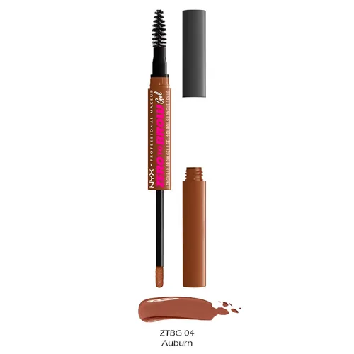 Nyx Professional Makeup Zero to Brow Augenbrauengel - Auburn - Langanhaltendes Augenbrauengel für einen natürlichen Look. Mit doppelseitigem Applikator zum präzisen Formen und Auffüllen. Wischfest und ideal für perfekte Augenbrauen mit natürlichem Finish.