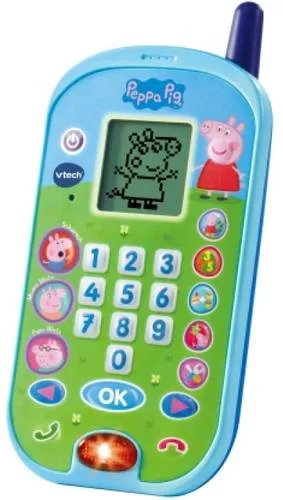 Vtech Peppas Lerntelefon – Spaß und Lernen mit Peppa Pig - Musikalisches Spielzeug für Babys, bietet spannende Lernspiele und Originalstimmen aus der Peppa Pig Serie, ideal für Kinder von 2-5 Jahren.