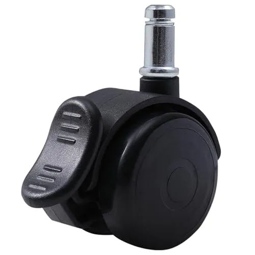 Bürostuhl Rollen mit Bremse 11mm - 5er Set für Hartböden - Hochwertige 11mm Hartbodenrollen für Bürostühle, ideal für Fliesen und Parkett. Mit Feststellbremse für optimale Sicherheit und 250 kg Tragfähigkeit. Geräuschloses Gleiten für ungestörtes Arbeiten.