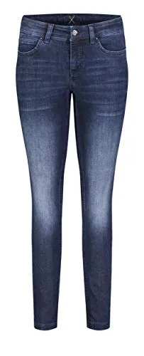 MAC Dream Skinny Damen Jeans - Hochwertige Denim Hose in D651 - Die MAC Dream Skinny Jeans vereint Komfort und Stil. Mit ihrem innovativen Hyperstretch-Denim passt sie sich perfekt an jede Figur an und bietet ein einzigartiges Tragegefühl. Ideal für einen modischen Look!