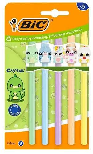 Długopis Cristal Figurine 1mm niebieski 5szt BIC BIC 3086124149228