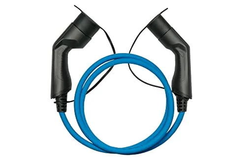 E-Auto-Ladekabel Mode 3, Typ 2 Stecker, 3-Phasig 16 A, 11 kW, 2,5m - Wallboxen: Hochwertiges, flexibles Ladekabel mit IP54 Schutz für langlebige Nutzung, ideal für Elektrofahrzeuge und Hybridautos.