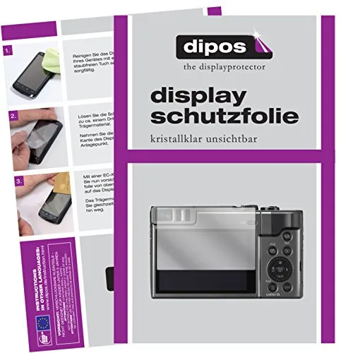 dipos I 6X Schutzfolie klar kompatibel mit Panasonic Lumix DMC-TZ91 Folie Displayschutzfolie