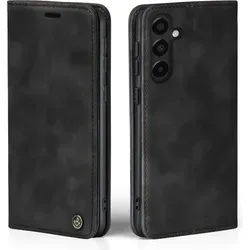 Handy Hülle für Samsung Galaxy A16 / A16 5G Klapphülle Bookcase Flip Cover Handy Tasche Etui Farbe: Schwarz - Schwarz