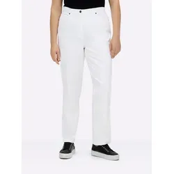 sheego 5-Pocket-Jeans 116536_225 - Schlanke 5-Pocket-Jeans mit dekorativer Stickerei, ideal für einen modischen Look. Bequemer Sitz, Knopf- und Reißverschluss sowie Gürtelschlaufen für optimalen Tragekomfort.