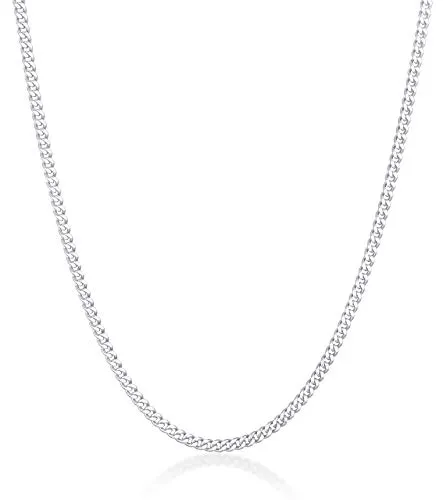 Kuzzoi Exklusive Herren Halskette mit Panzer Glieder - Ketten für Herren: Massive 5 mm Panzerkette aus 925 Sterling Silber, ideal für Anhänger, angenehm zu tragen und perfekt als Geschenk.
