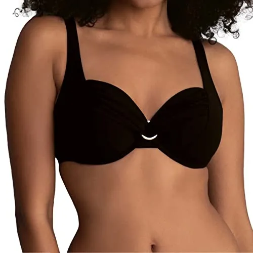 Rosa Faia Damen Bikini-oberteil Hermine Bikinioberteil, Schwarz (Schwarz 001), 40D EU