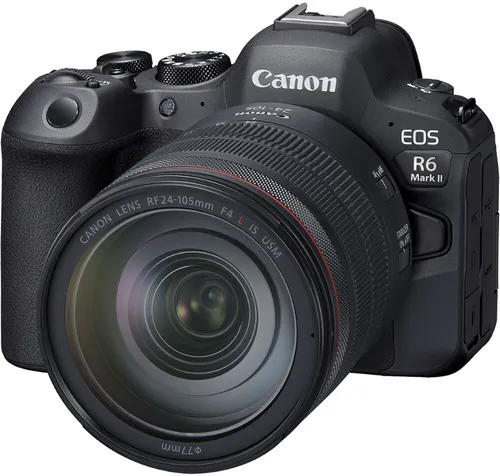Canon EOS R6 Mark II Gehäuse + RF 24-105mm F4L IS USM - Vollformat-Systemkamera mit herausragender Bildqualität und professionellen Filmfunktionen