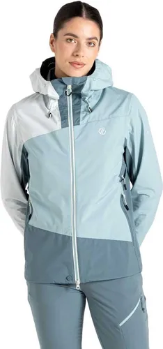 Dare2b Nomadic II Jacke Blau 34 für Frauen - Die Nomadic II Jacke bietet hervorragenden Schutz bei Outdoor-Aktivitäten. Hergestellt aus leichtem, wasserdichtem Material mit ergonomischem Design für optimale Bewegungsfreiheit und Komfort.