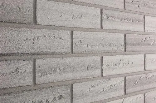 Elabrick Verblender Nebraska 24 x 7,1 cm - Boden- & Wandfliesen, langlebiger Harz-Verblender in stilvollem Grau für kreative Wandgestaltungen