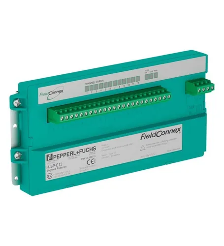 Pepperl+Fuchs Segment Protector R-SP-E12 - Robuster Segment Protector für Automatisierungskomponenten. Kompakte Bauweise mit IP20 Schutzart für zuverlässige Leistung in industriellen Anwendungen.