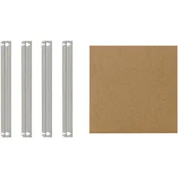 shelfplaza HOME 30x30 cm Fachboden-Set in verzinkt für HOME Schwerlastregale