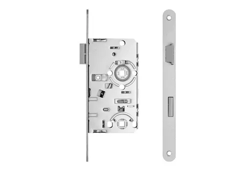 SO-TECH® Einsteckschloss Türschloss wahlweise Buntbart, WC oder Profilzylinder, Rechts, WC, Dornmaß 55, St. 20r, 2150050