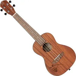 Ortega Guitars Konzert Ukulele Linkshänder Bonfire Series Sapele - Akustische Ukulele für Linkshänder, klarer Ton und ideal für unterwegs