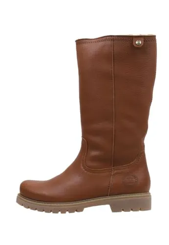 Panama Jack Damen Bambina Kurzschaft Stiefel, Braun (Bark B11), 40 EU - Wanderschuhe, stilvolle und wasserfeste Kurzschaftstiefel aus hochwertigem Nappa-Leder mit herausnehmbarer Innensohle für optimalen Komfort.