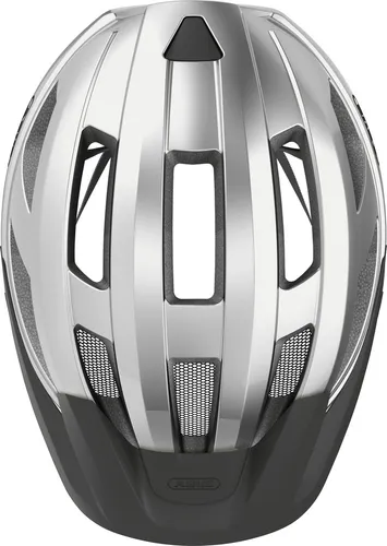 ABUS Rennradhelm Macator - sportlicher Einsteigerhelm für Damen und Herren - Fahrradhelm mit In-Mold Technologie für hohe Stoßfestigkeit und optimalen Tragekomfort, ideal für Zopfträger/-innen dank höhenverstellbarem Verstellsystem.
