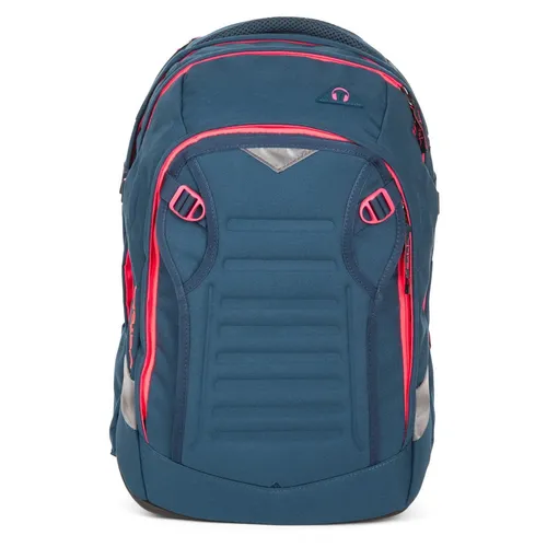 Satch Schulrucksack Match 30l Pink Phantom - Der Satch Schulrucksack Match passt sich dank verstellbarer Tragehöhe ideal an Ihr Kind an. Mit ergonomischen, gepolsterten Gurten und erweiterbarem Volumen ist er perfekt für Schule und Freizeit. Zusätzliche Fächer bieten Platz für Laptop und Zubehör.