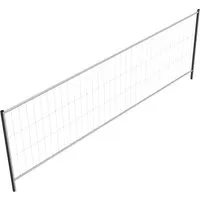 Schake Mobilzaun Profi 3,5 m x 1,2 m ohne Haken Ösen - Baugeräte: Stabiler und langlebiger Mobilzaun, feuerverzinkt für Rostschutz, ideal für Baustellen und Events, ohne Haken und Ösen für einfache Handhabung.