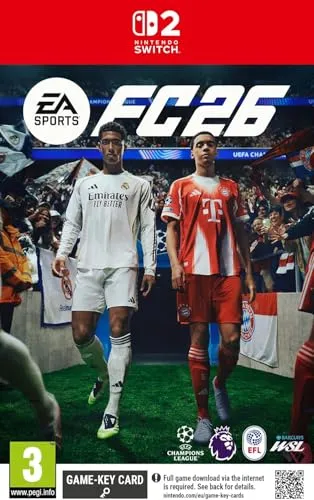 EA SPORTS FC 26 Standard Edition für Switch – Das ultimative Fußballspiel - Erleben Sie mit EA SPORTS FC 26 die besten Athleten in über 120 Stadien und 750 Vereinen. Genießen Sie spannende Wettbewerbe und individuelle Anpassungsmöglichkeiten im Karrieremodus!
